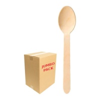 Cucharas de 15,5 cm de madera - 480 unidades