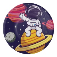 Platos de Astronauta de 23 cm - 8 unidades