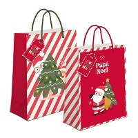 Bolsa regalo de 60 x 45 x 13 cm de Navidad roja - 1 unidad