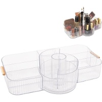 Organizador de maquillaje giratorio 360º de 33,5 x 18,5 x 9,8 cm