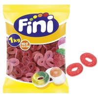 Aros de fresa con azúcar - Fini - 1 kg