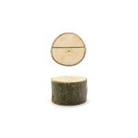 Tronco de madera para tarjeta marcasitios - 6 unidades