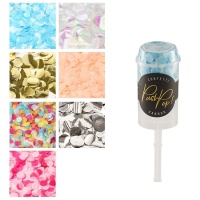 Cañón de confeti push pop - 1 unidad