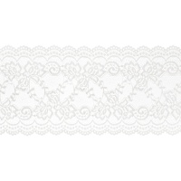 Camino de mesa de 15 cm blanco de encaje - 9 m
