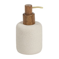 Dispensador de jabón Bois & Terre rústico de 16 cm
