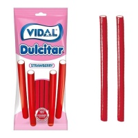 Regaliz rojo de fresa relleno - Dulcitar Vidal - 90 gr