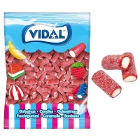 Regaliz rojo de fresa relleno con pica pica en tacos - Dulcipica Boutique Vidal - 1 kg