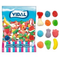 Bolsa de gominolas con cobertura de azúcar - Mini mix Vidal - 1 kg