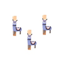 Pinzas de Llama de 4,8 cm - 3 unidades