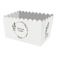 Caja de Mi Primera Comunión Hojas ancha - 3 unidades