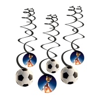 Colgantes de Futbol Kick It 60 cm - 6 unidades