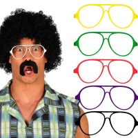 Gafas de montura de colores surtidos - 1 unidad