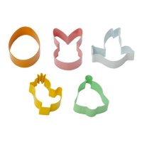 Cortadores variados de Pascua - Decora - 5 unidades