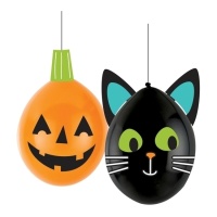 Globos de latex de amigos Halloween de 35 cm - Amscan - 2 unidades