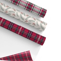 Papel de regalo de Classic Christmas de 2 x 0,70 m - 1 unidad