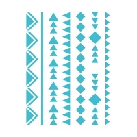 Plantilla Stencil cenefas aztecas de 20 x 28,5 cm - Artis decor - 1 unidad
