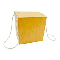 Caja de 18,5 x 18,5 x 18,5 cm para panettone kraft
