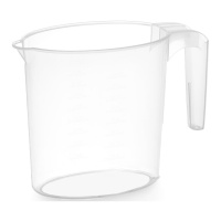 Jarra medidora de 1 L transparente con asa