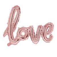 Globo letras Love metalizado de 1,02 m