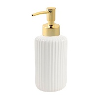 Dispensador de jabón blanco de 18,5 cm