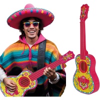Guitarra mexicana de colores de 54 cm