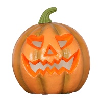 Calabaza sonriente con luz de 24 cm