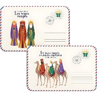 Mantel individual de Carta a Sus Majestades Reyes Magos de 43 x 28 cm surtidos - 1 unidad