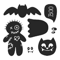 Troquel de figuras de Halloween - 5 unidades