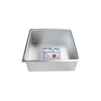 Molde cuadrado de 15 x 15 x 10 cm profundo de aluminio - PME