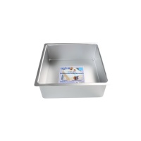 Molde cuadrado de 10 x 10 x 10 cm profundo de aluminio - PME