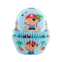 Cápsulas para cupcakes de Piratas - House of Marie - 50 unidades