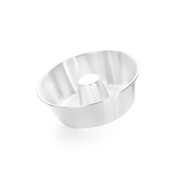Molde redondo savarin de aluminio de 27,5 x 10 cm