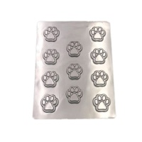 Molde de huellas para chocolate de 18,5 x 24,5 cm - 11 cavidades
