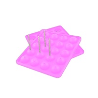 Molde para cake pops + sticks de silicona de 20 cm - 20 cavidades