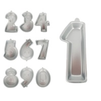 Molde de números de aluminio de 33 x 21 cm