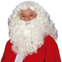 Peluca y barba de Papá Noel