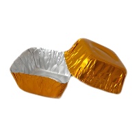 Envase de 3,7 x 2,7 x 1,6 cm desechable cuadrado tocino de cielo - 1000 unidades