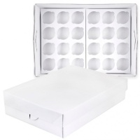 Caja para 24 cupcakes rectangular