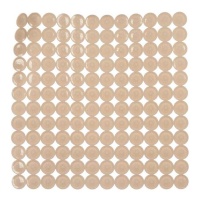 Alfombra de ducha antideslizante de 54 x 54 cm de ladrillo beis