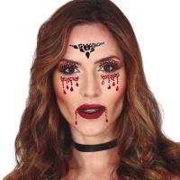 Joyas adhesivas faciales de vampira