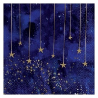 Servilletas de 16,5 x 16,5 cm de Midnight Nye - 16 unidades