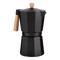 Cafetera italiana 12 tazas con asa de madera - Kinvara