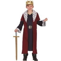 Disfraz de rey de fantasía para niño