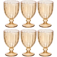 Copa de 310 ml rayas de colores - 6 unidades