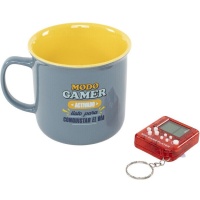 Taza de 400 ml Papá gamer con mini juego