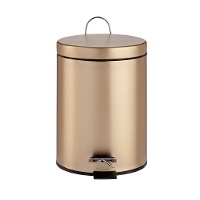 Papelera para baño de 12 L metalizada