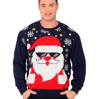 Jersey de Navidad de Papá Noel para hombre