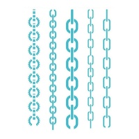 Plantilla Stencil cadenas de 15 x 20 cm - Artis decor - 1 unidad