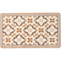 Alfombra cocina de 75 x 45 cm hidráulico marrón