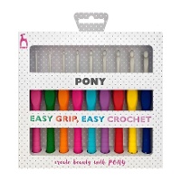 Set de agujas de ganchillo de 2 a 6 mm - Pony - 9 unidades
